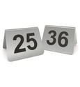 Tischnummernschilder 25-36 mit schwarzem Siebdruck