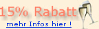 15% Rabatt auf alle Preise im shop