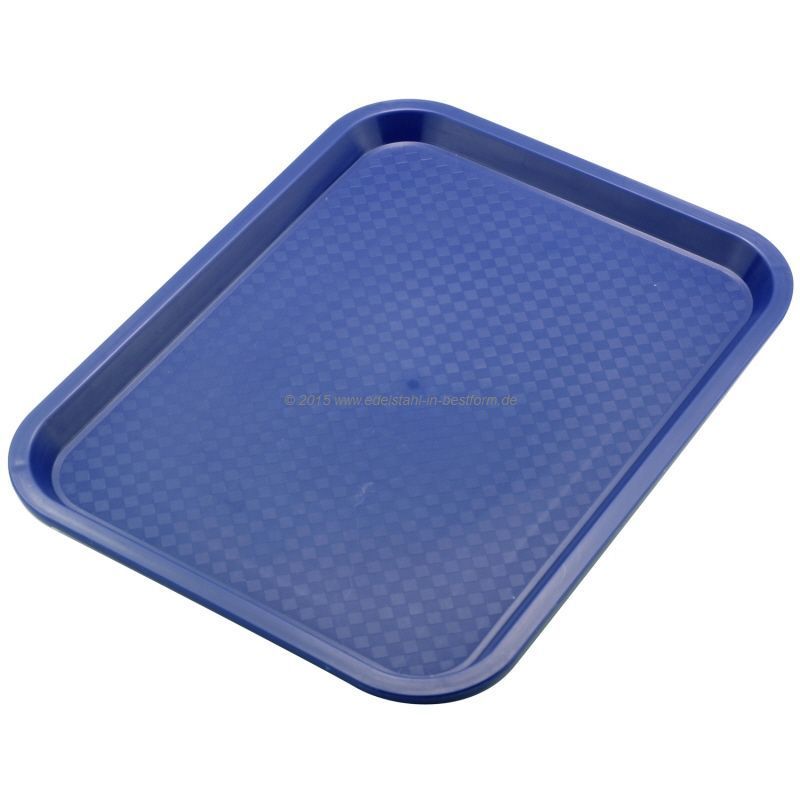 Fast Food Tablett 45 cm blau Polypropylen blau 45x35 cm